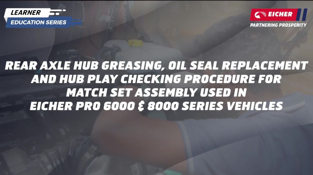 Rear wheel Hub Greasing_oil seal replacement_ hub play checking and adjustment